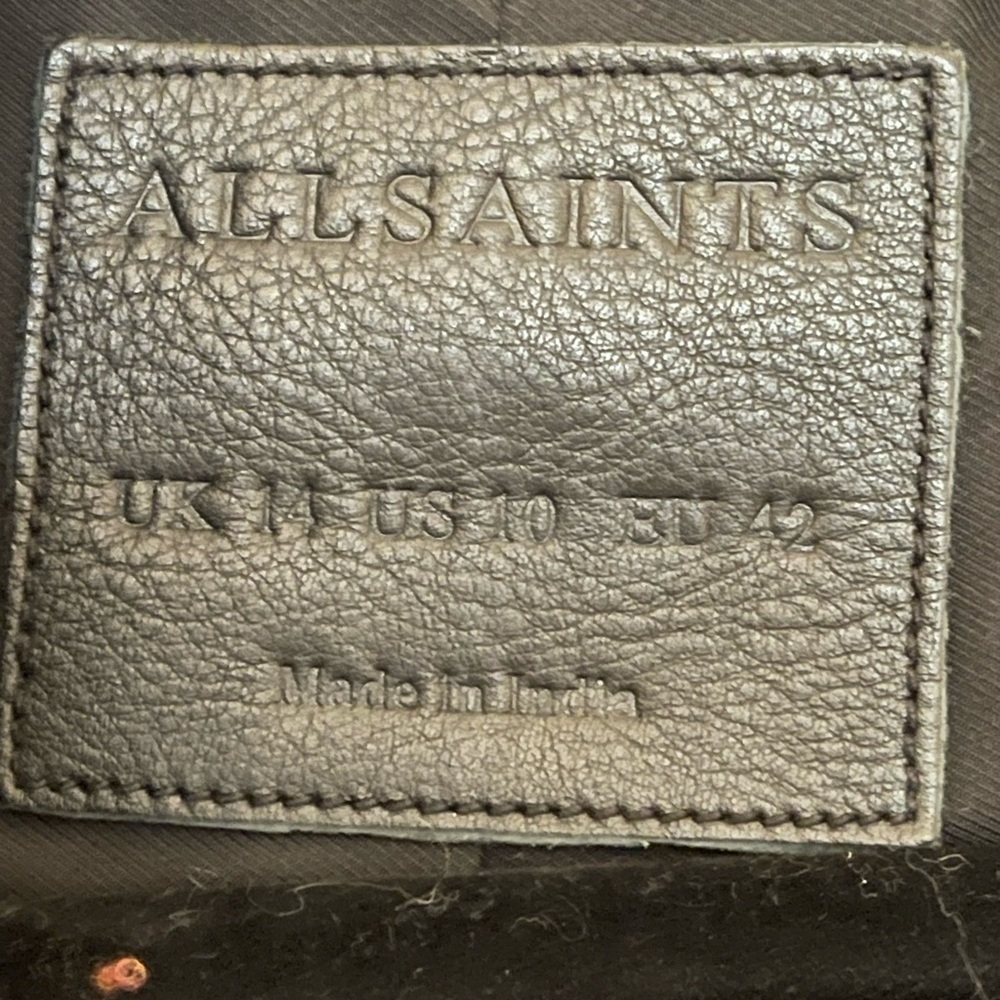 Black Leather Jacket ALL SAINTS - Picture 5 of 6